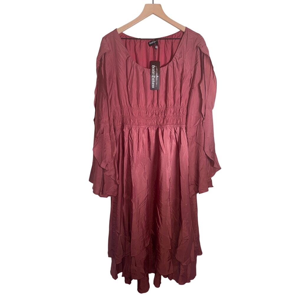 NWT SCARLETT DARKNESS long sleeve witchy Halloween full length Maxi Dress XL
